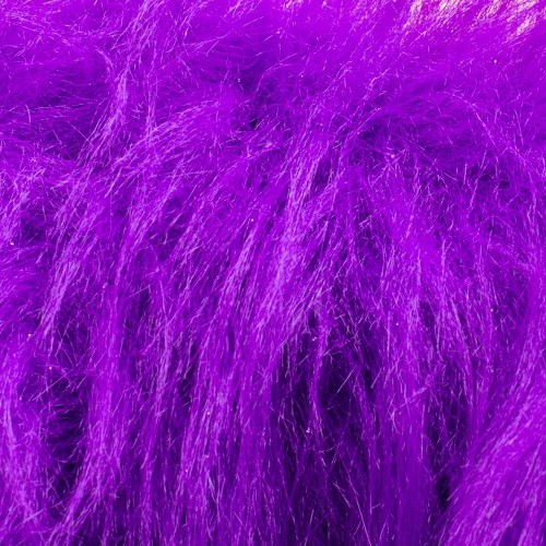 Langhaar Zottelstoff violett