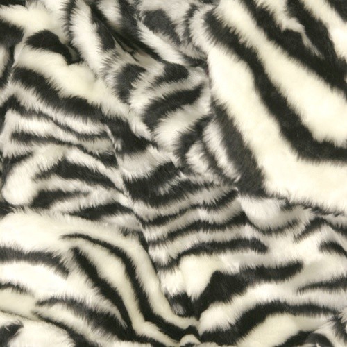 Plüschstoff Zebra