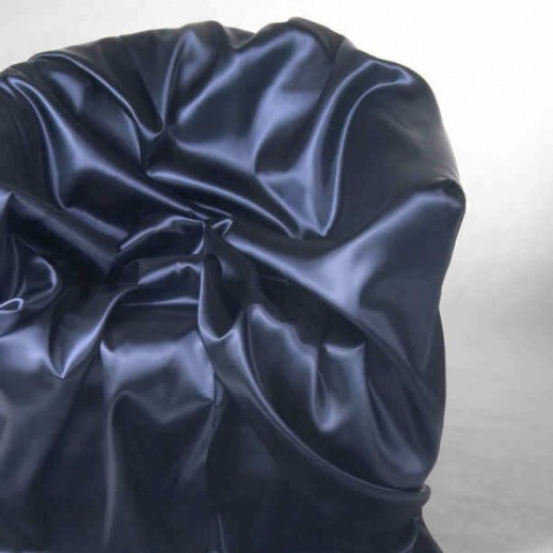 Satin deluxe marineblau