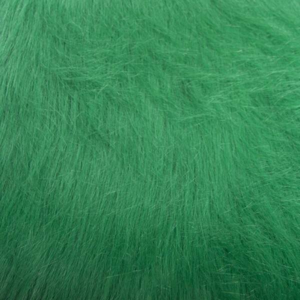 Zottelstoff Langhaarfell 90mm dunkelgrün