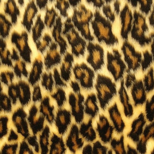 Plüschstoff Leopard